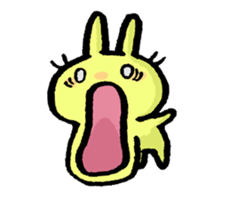 Cuuute? rabbit Sticker sticker #10104307