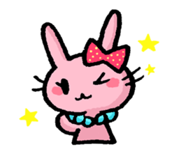 Cuuute? rabbit Sticker sticker #10104308
