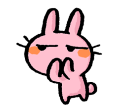 Cuuute? rabbit Sticker sticker #10104309