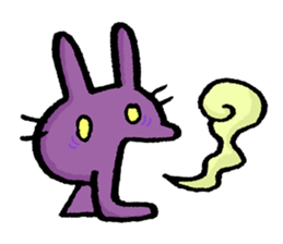 Cuuute? rabbit Sticker sticker #10104310