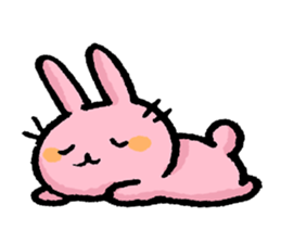 Cuuute? rabbit Sticker sticker #10104311