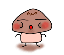 Mushroom-kun(English version) sticker #10105040