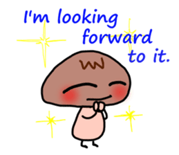 Mushroom-kun(English version) sticker #10105050