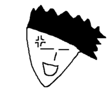 he is displeased smile man sticker #10105232