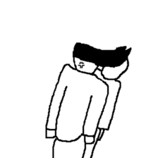 he is displeased smile man sticker #10105267