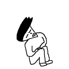 he is displeased smile man sticker #10105270