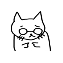 Glasses & cat sticker #10105713