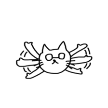 Glasses & cat sticker #10105730