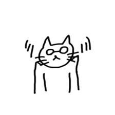 Glasses & cat sticker #10105738