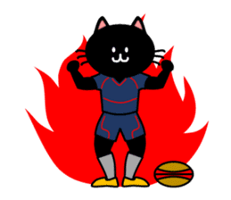 rugby cat sticker #10106441