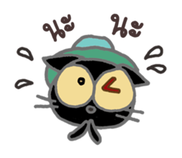 Oleang naughty cat. sticker #10106708