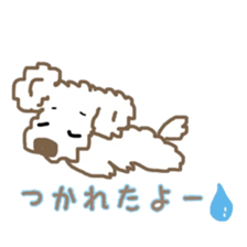 Together with a toy poodle sticker #10107006