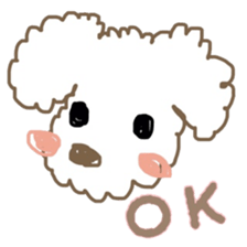 Together with a toy poodle sticker #10107012