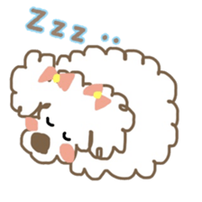 Together with a toy poodle sticker #10107019