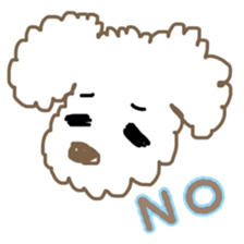 Together with a toy poodle sticker #10107025