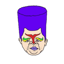 An illustrated Lucha Libre guide sticker #10107193