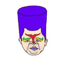 An illustrated Lucha Libre guide sticker #10107193