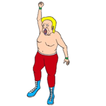 An illustrated Lucha Libre guide sticker #10107199