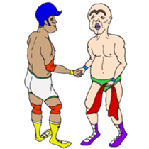 An illustrated Lucha Libre guide sticker #10107205