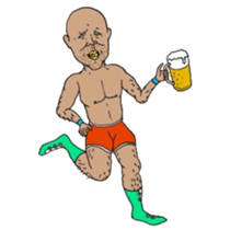 An illustrated Lucha Libre guide sticker #10107208