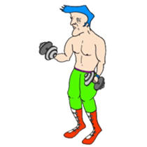 An illustrated Lucha Libre guide sticker #10107213