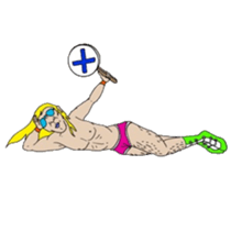 An illustrated Lucha Libre guide sticker #10107225