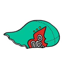 An illustrated Lucha Libre guide sticker #10107228