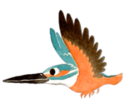 Happiness kingfisher-Crested Kingfisher sticker #10108193