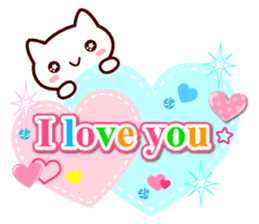 heart cat ! LOVE sticker #10108913