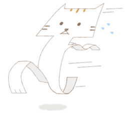Paper Cat sticker #10109073