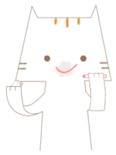 Paper Cat sticker #10109074