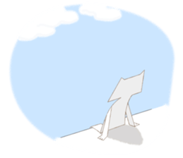 Paper Cat sticker #10109081