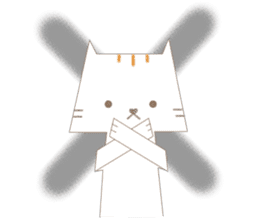 Paper Cat sticker #10109084