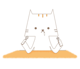 Paper Cat sticker #10109097