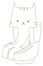 Paper Cat sticker #10109104