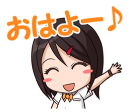 yurukawa high school girl Sticker sticker #10109232