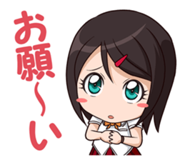 yurukawa high school girl Sticker sticker #10109233