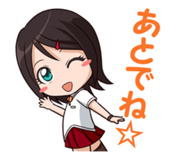 yurukawa high school girl Sticker sticker #10109234
