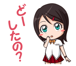 yurukawa high school girl Sticker sticker #10109237