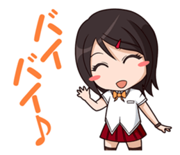 yurukawa high school girl Sticker sticker #10109238