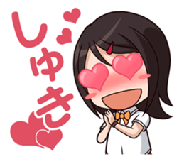 yurukawa high school girl Sticker sticker #10109239
