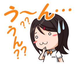 yurukawa high school girl Sticker sticker #10109240