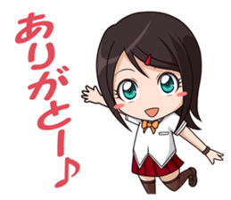 yurukawa high school girl Sticker sticker #10109241