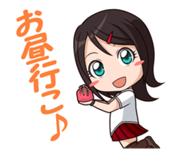 yurukawa high school girl Sticker sticker #10109243