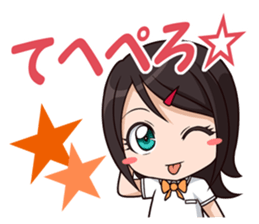 yurukawa high school girl Sticker sticker #10109244