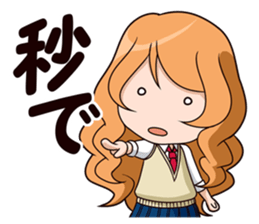yurukawa high school girl Sticker sticker #10109252