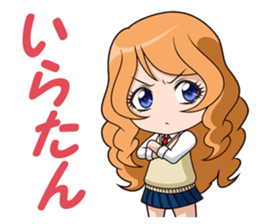 yurukawa high school girl Sticker sticker #10109257
