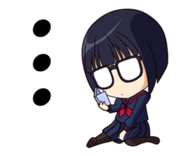 yurukawa high school girl Sticker sticker #10109266