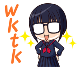 yurukawa high school girl Sticker sticker #10109267