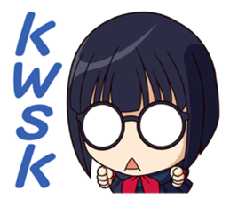 yurukawa high school girl Sticker sticker #10109269